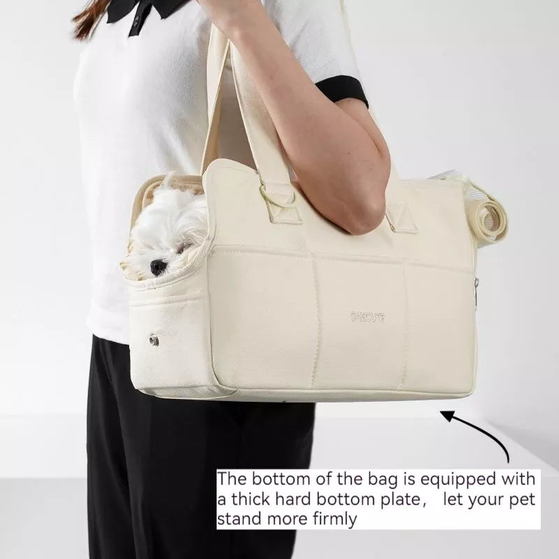 Puppy Go Out Portable Shoulder Handbag